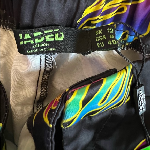 JADED LONDON neon flame open side pants size US 8 - Picture 7 of 10